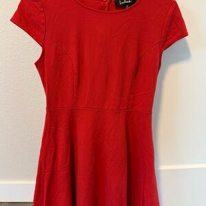 Lulu's Red Cap Sleeve Dress